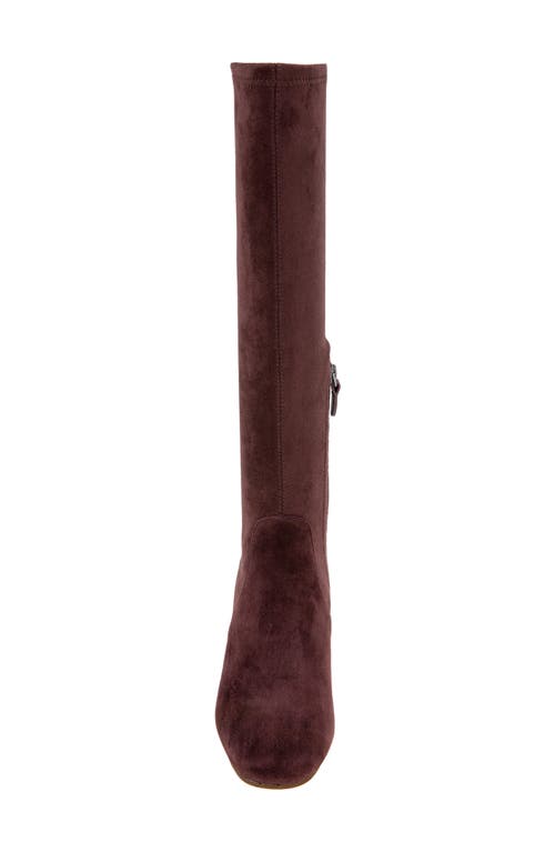 Gentle Souls By Kenneth Cole Emma Stretch Knee High Boot In Burgundy