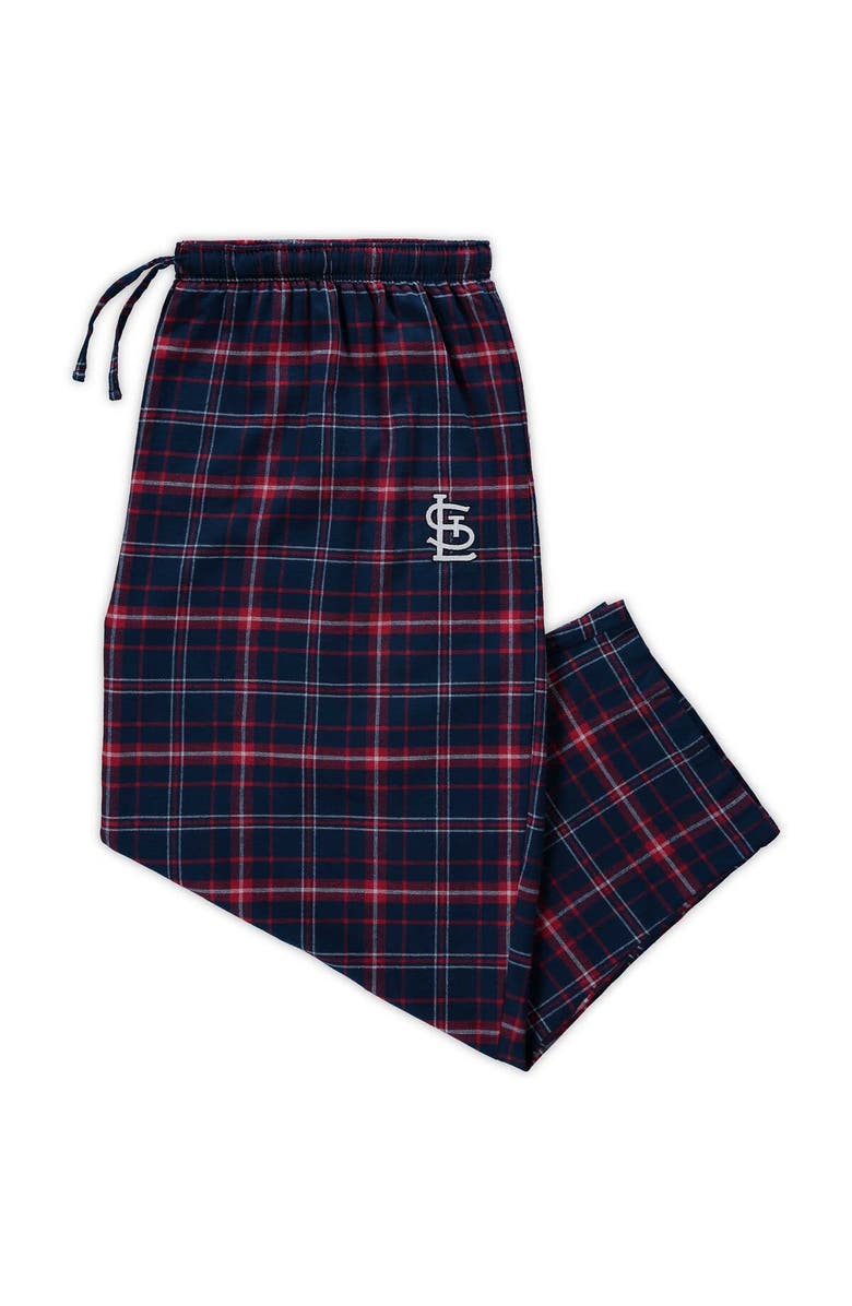 CONCEPTS SPORT Men's Concepts Sport Red/Navy St. Louis Cardinals Big & Tall Team Flannel Pants, Alternate, color, 
