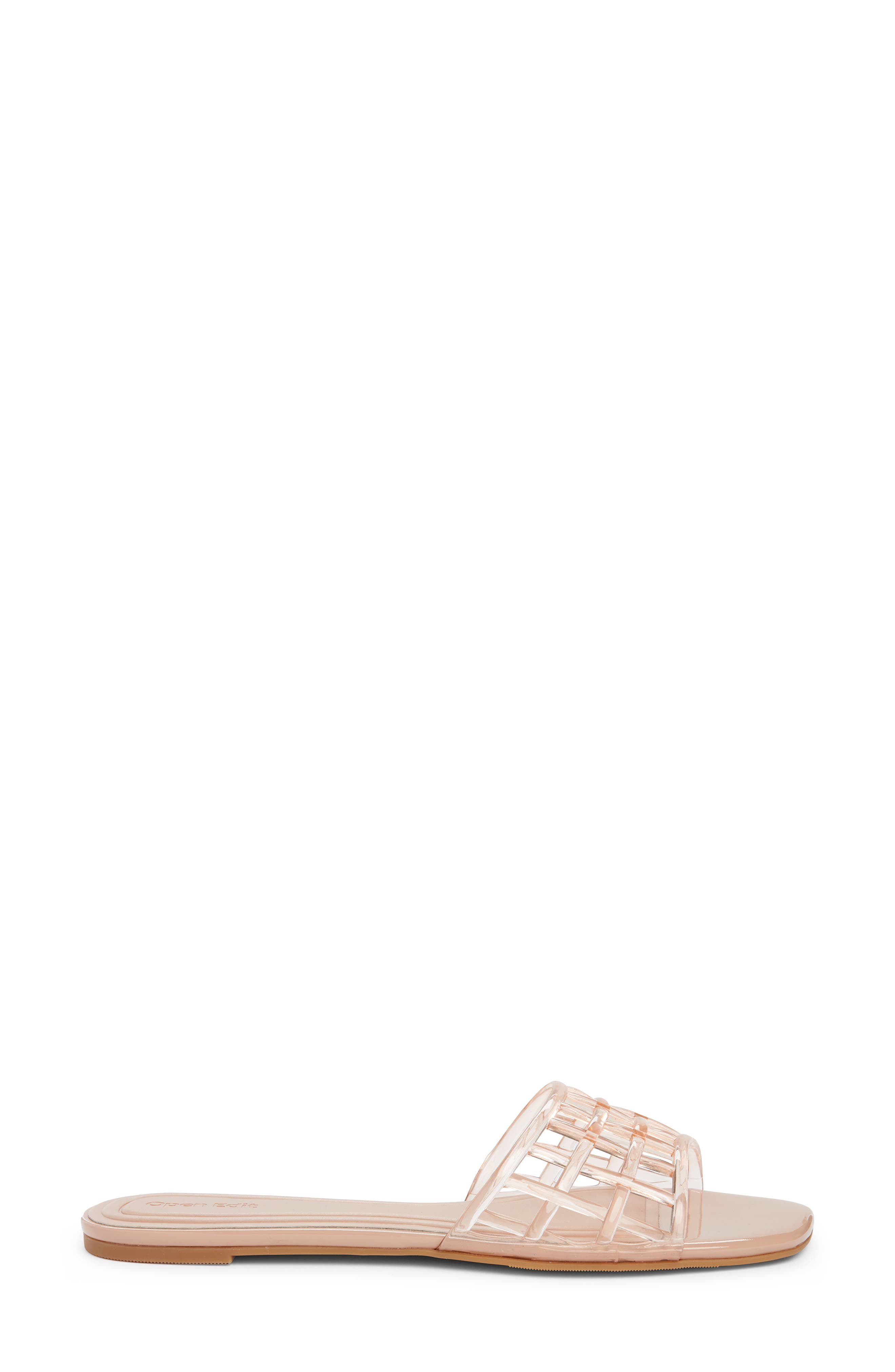 Solis Jelly Slide Sandal, Alternate, color, TAN BLUSH