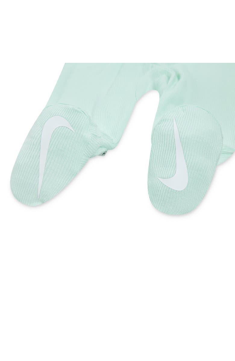 Nike Rib Knit Footie, Alternate, color, Mint Foam