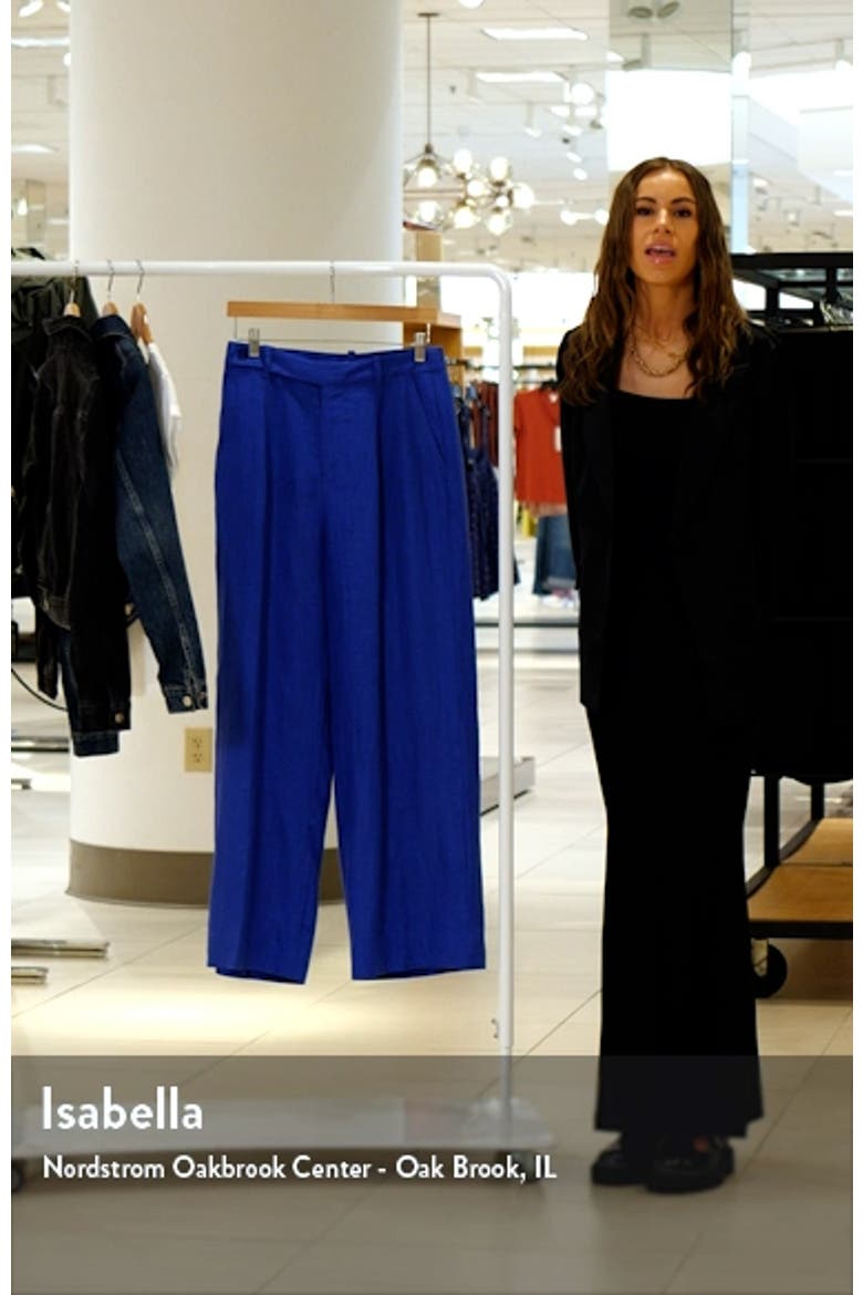 The Harlow Wide Leg Linen Pants video