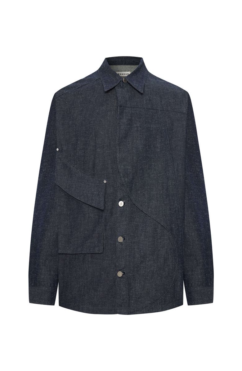 Jendue US Layered Denim Jacket - Unique Style & Comfort, Alternate, color, Deep Blue