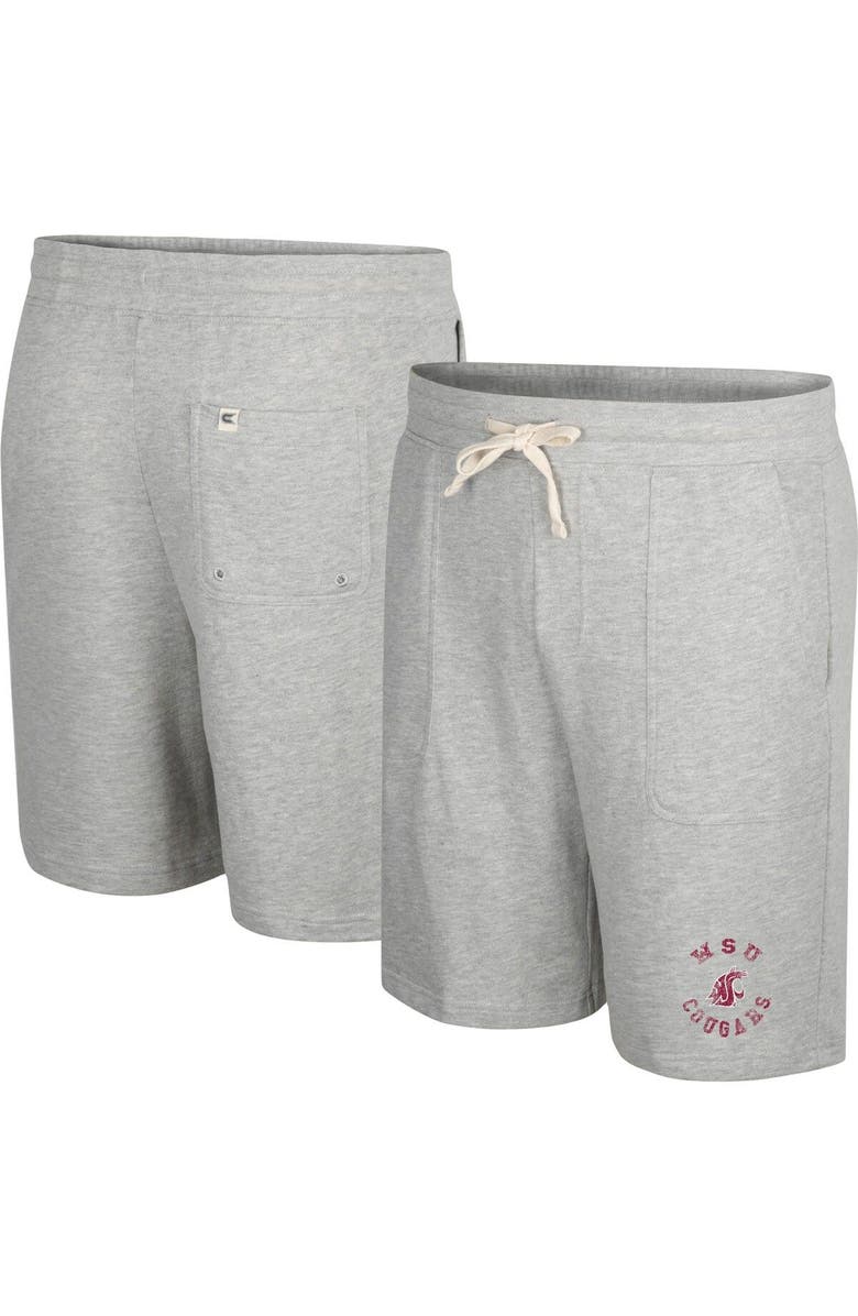 COLOSSEUM Men's Colosseum Heather Gray Washington State Cougars Love To Hear This Terry Shorts, Main, color, 