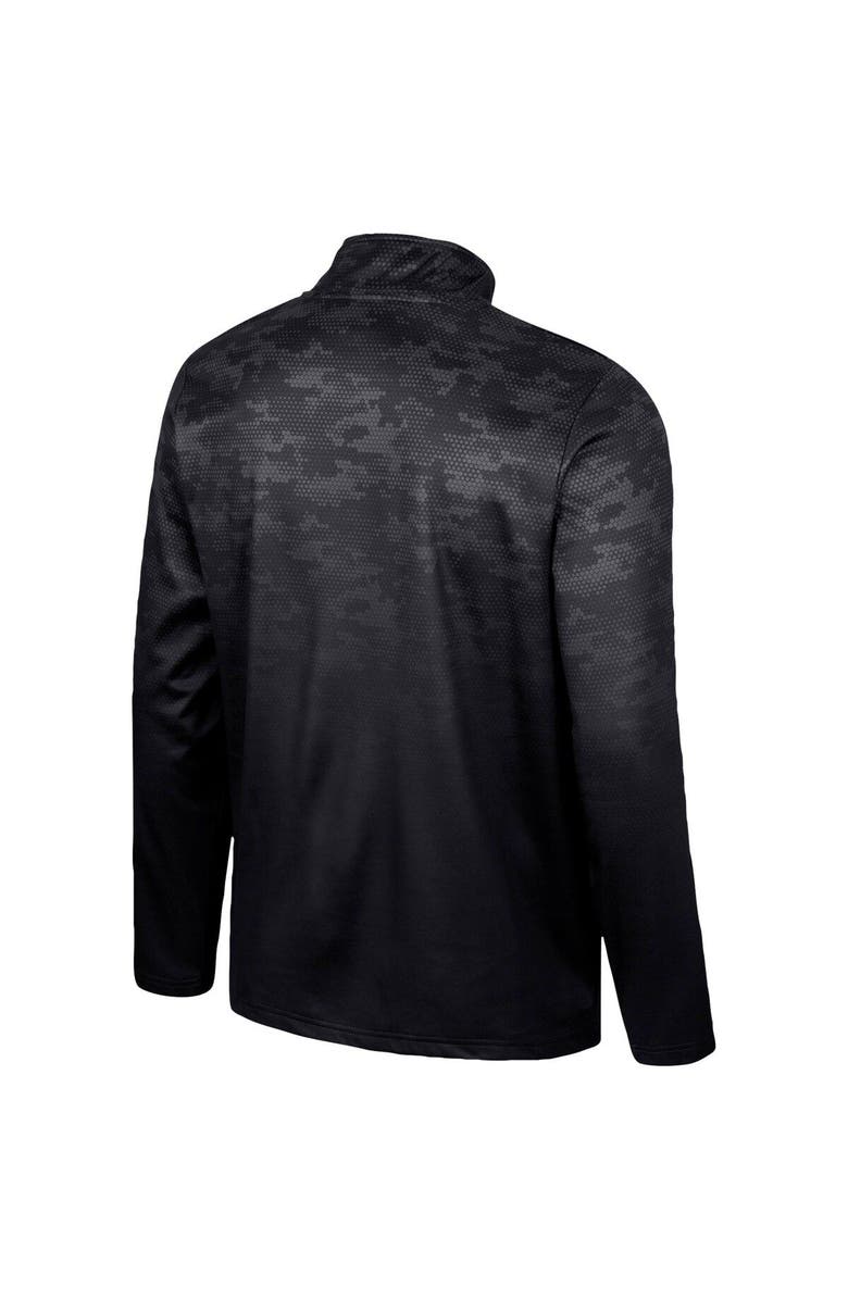 COLOSSEUM Men's Colosseum Black Wyoming Cowboys The Machine Half-Zip Jacket, Alternate, color, 