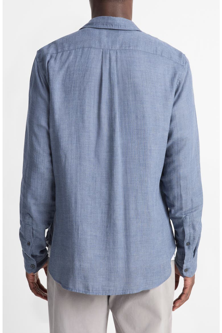 Regular Fit Double Face Button-Up Shirt, Alternate, color, CHAMBRAY
