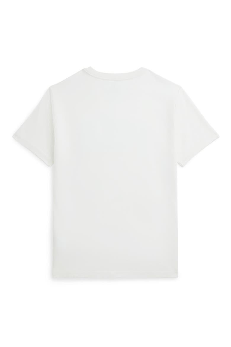 Kids' Logo Appliqué T-Shirt, Alternate, color, WHITE