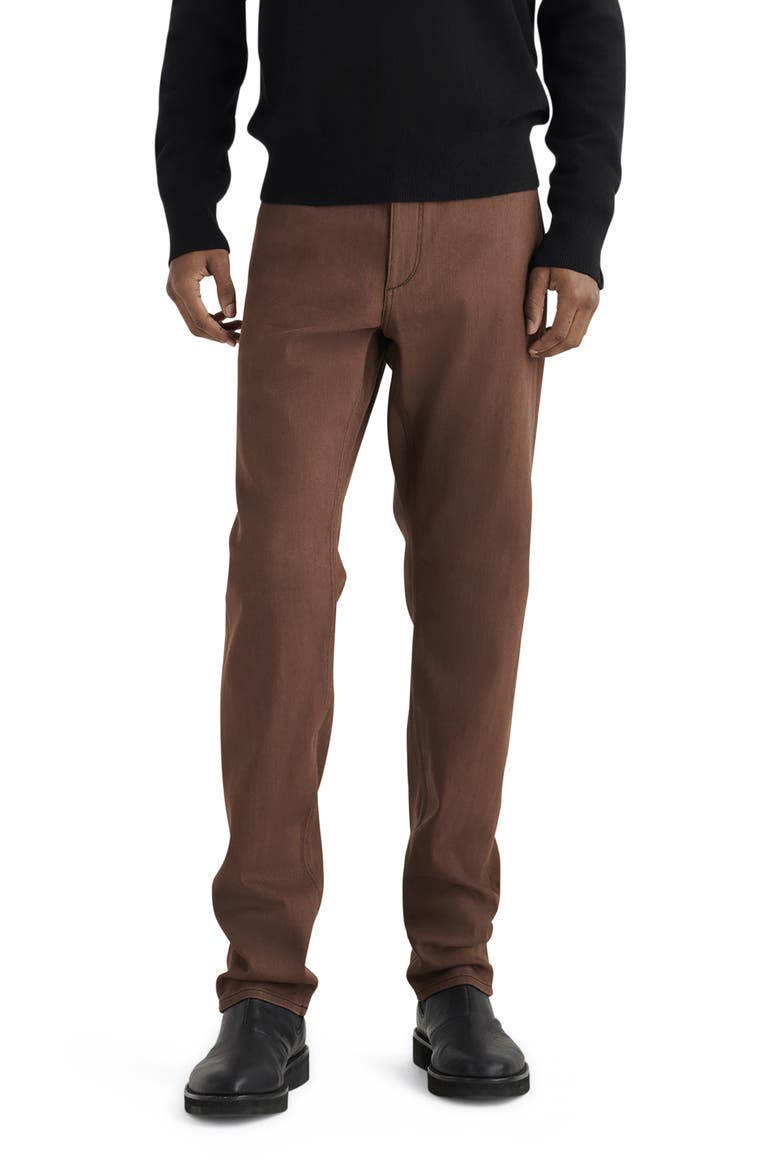 Fit 4 Authentic Stretch Straight Leg Baggy Jeans, Main, color, BROWN