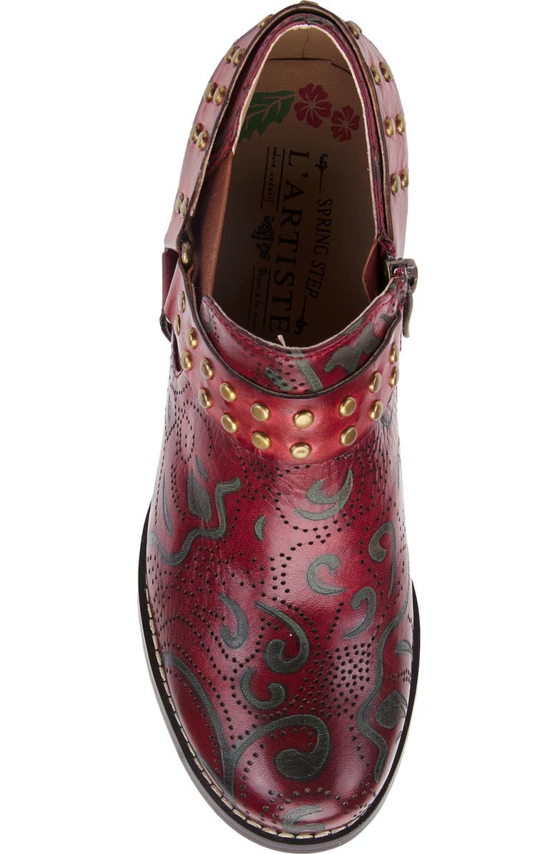 L'Artiste by Spring Step L'Artiste Kacielou Bootie, Alternate, color, Mahogany