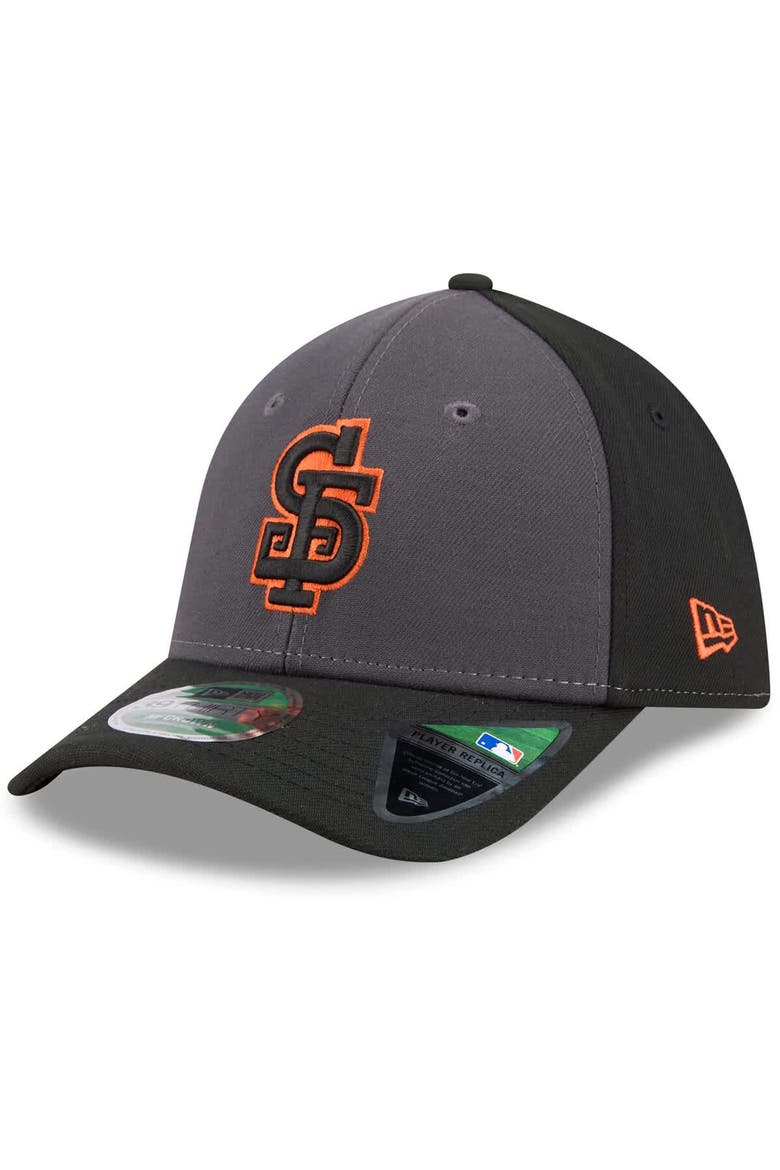 Men's New Era  Gray/Black San Francisco Giants Player Replica Alternate 39THIRTY M-Crown Flex Hat, Alternate, color, Gray