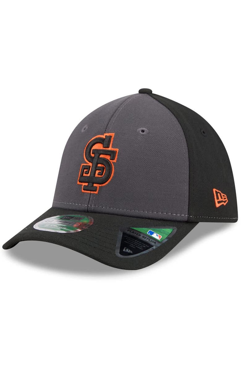 New Era Men's New Era Gray/Black San Francisco Giants Player Replica Alternate 39THIRTY M-Crown Flex Hat, Alternate, color, Gray