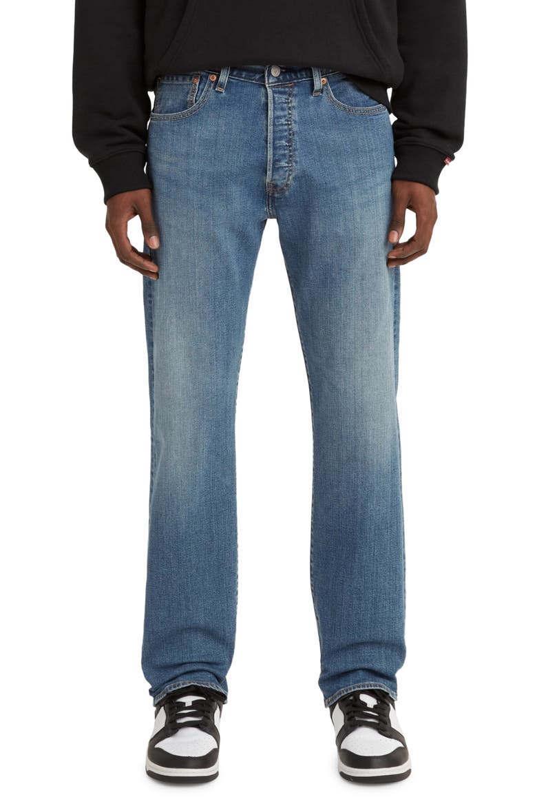 Levi's® 501® Original Straight Leg Jeans, Main, color, REEL IT IN