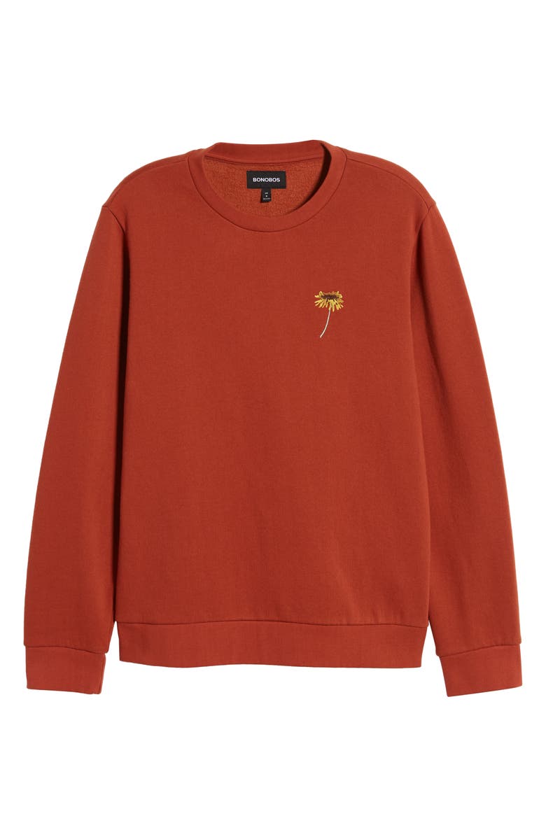 Bonobos Dandelion Embroidered Sweatshirt, Alternate, color, 