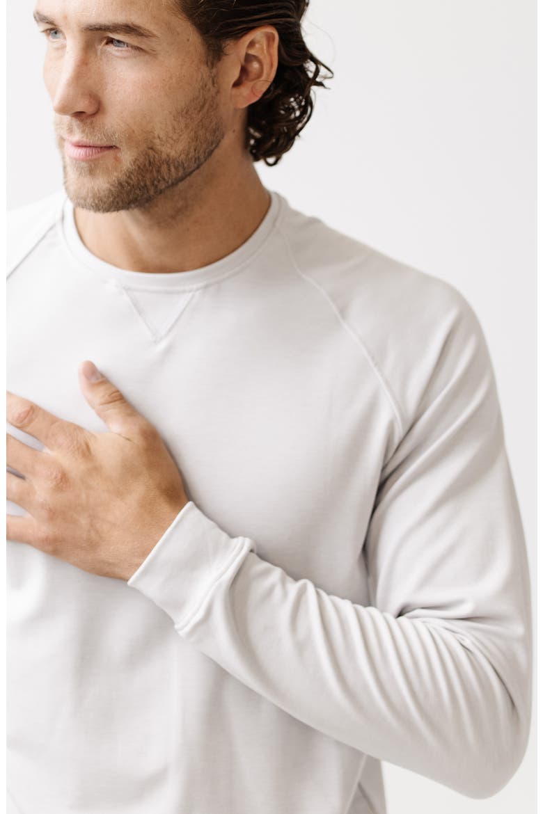 Ultrasoft Crewneck Sweatshirt, Alternate, color, LIGHT GREY