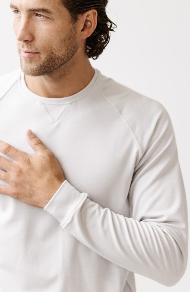 Cozy Earth Ultrasoft Crewneck Sweatshirt, Alternate, color, Light Grey