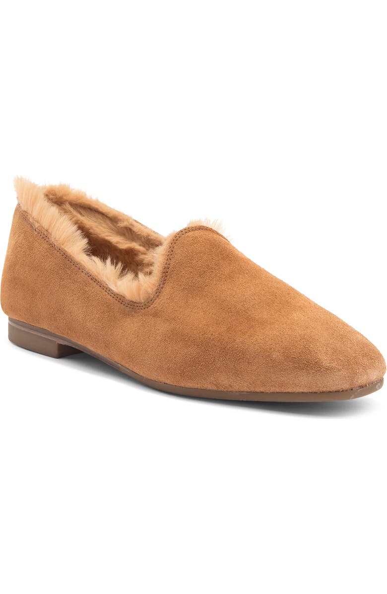 Aquatalia Romie Faux Fur Lined Loafer, Main, color,
