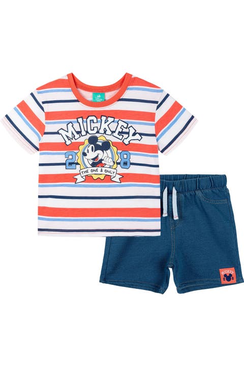 Mickey Mouse French Terry 2-Piece T-Shirt and Shorts Set