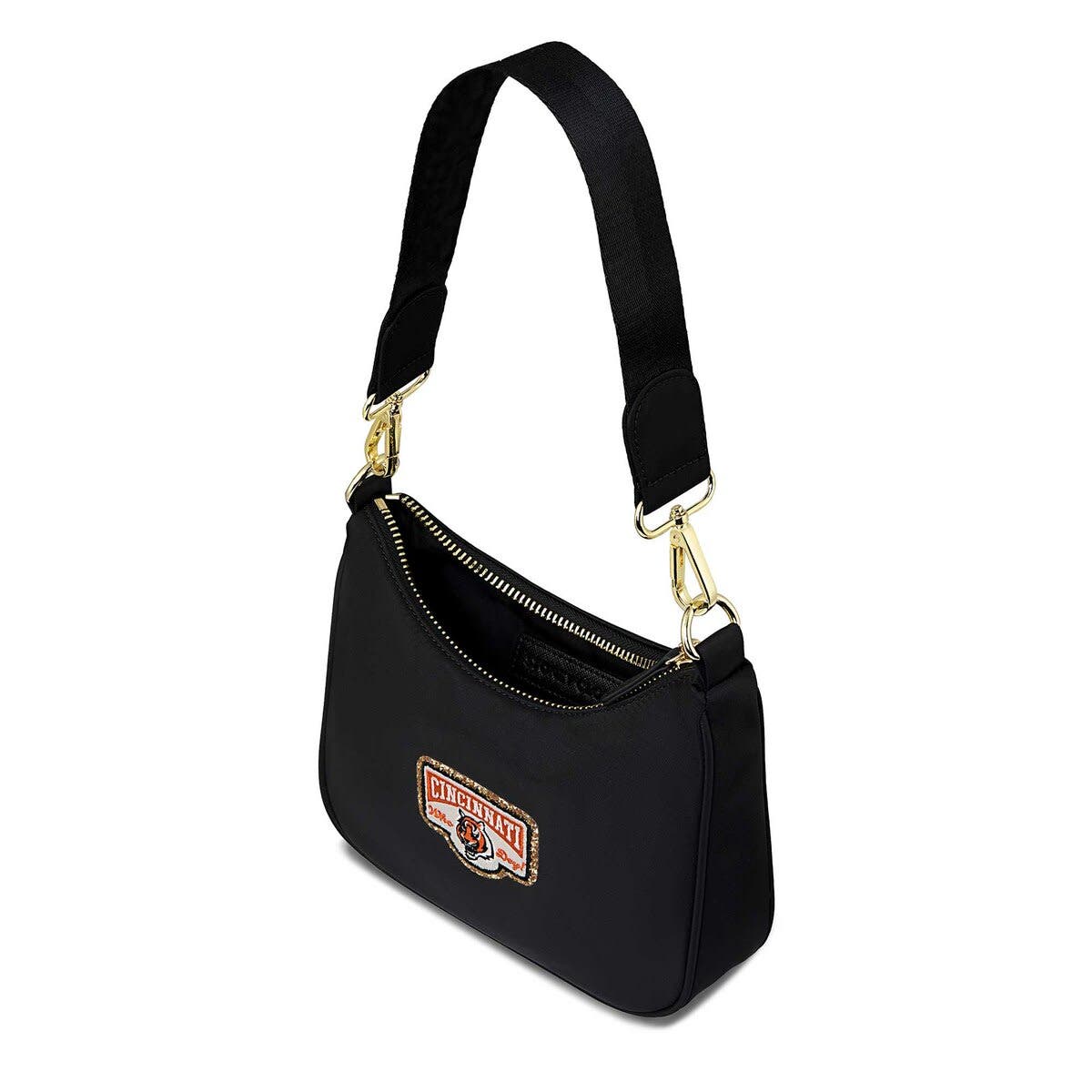 Stoney Clover Lane Stoney Clover Cincinnati Bengals Curved Crossbody Bag, Alternate, color, 