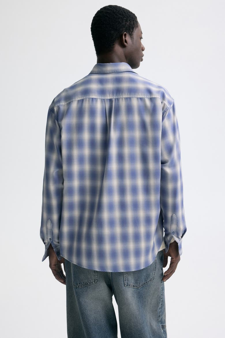 Relaxed Fit Shirt, Alternate, color, Light blue/checked