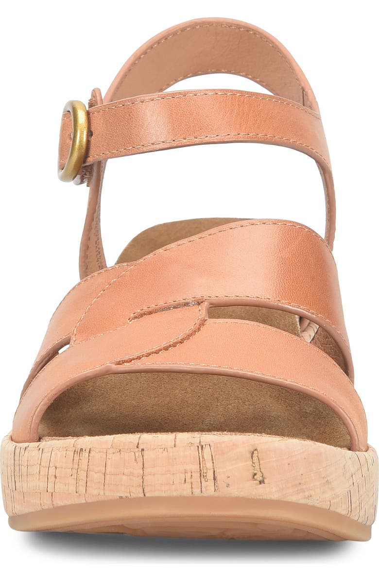 Söfft Capri Ankle Strap Platform Sandal, Alternate, color, Luggage