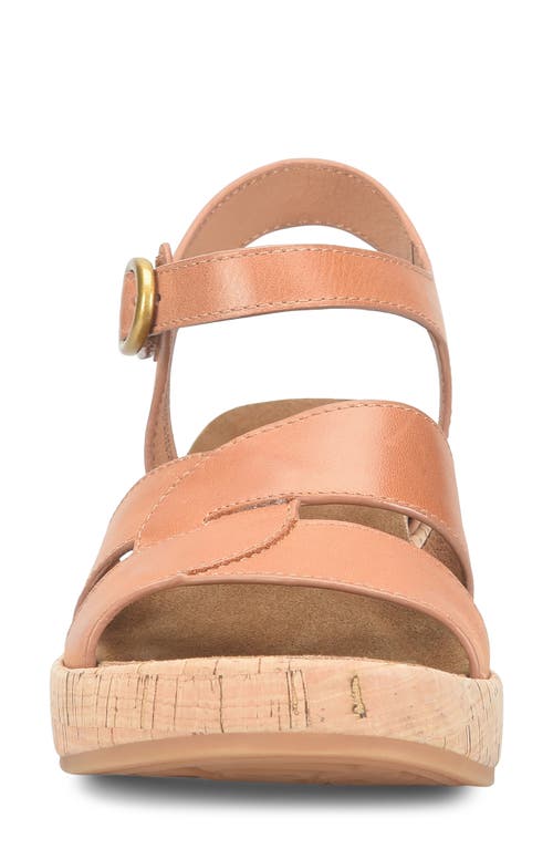 Söfft Capri Ankle Strap Platform Sandal In Luggage