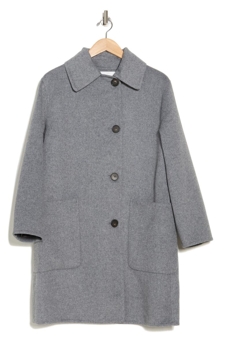 Patch Pocket Car Coat, Alternate, color, H CHARCOAL