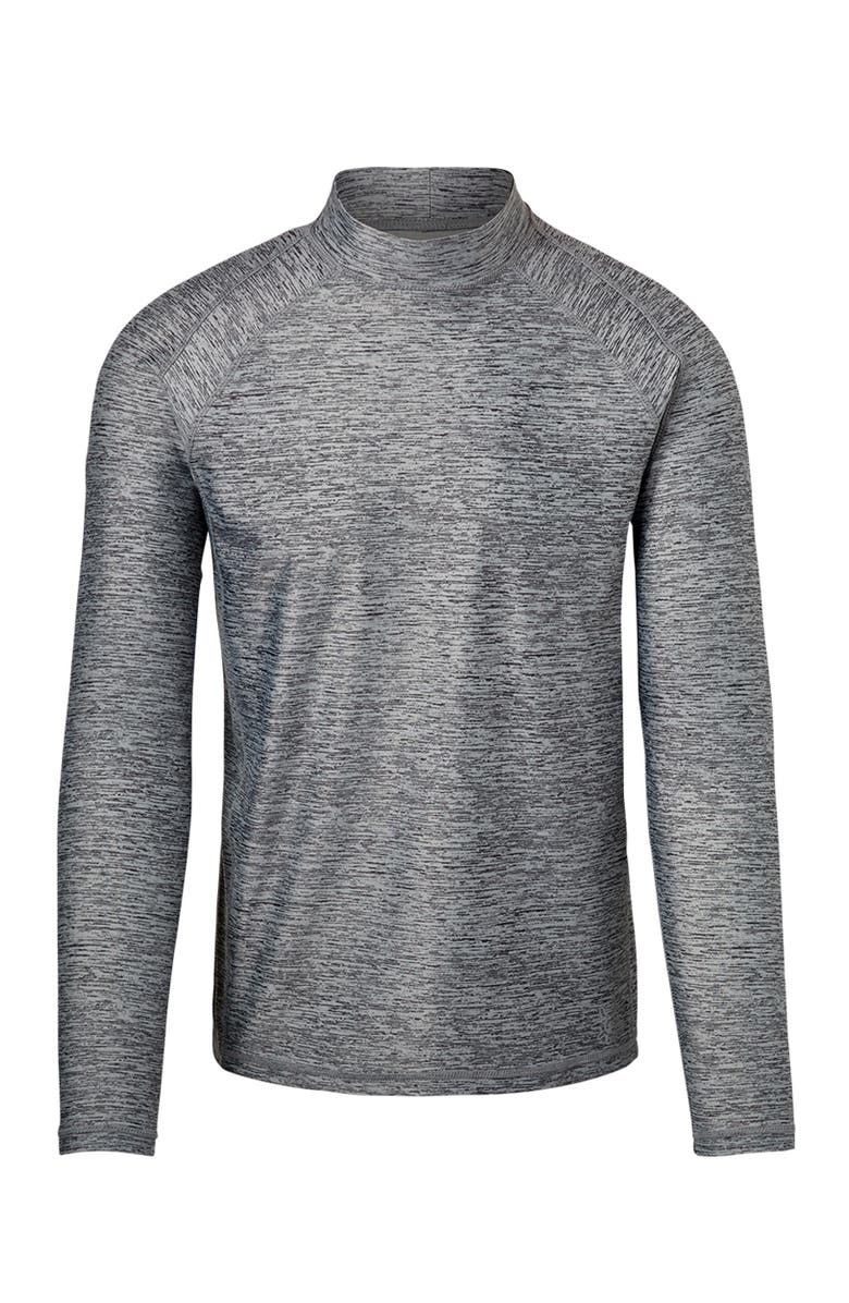 UV Skinz Long Sleeve Active Sun & Swim Shirt, Main, color, Grey Jaspe