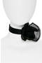 Satin & Organza Flower Choker Necklace