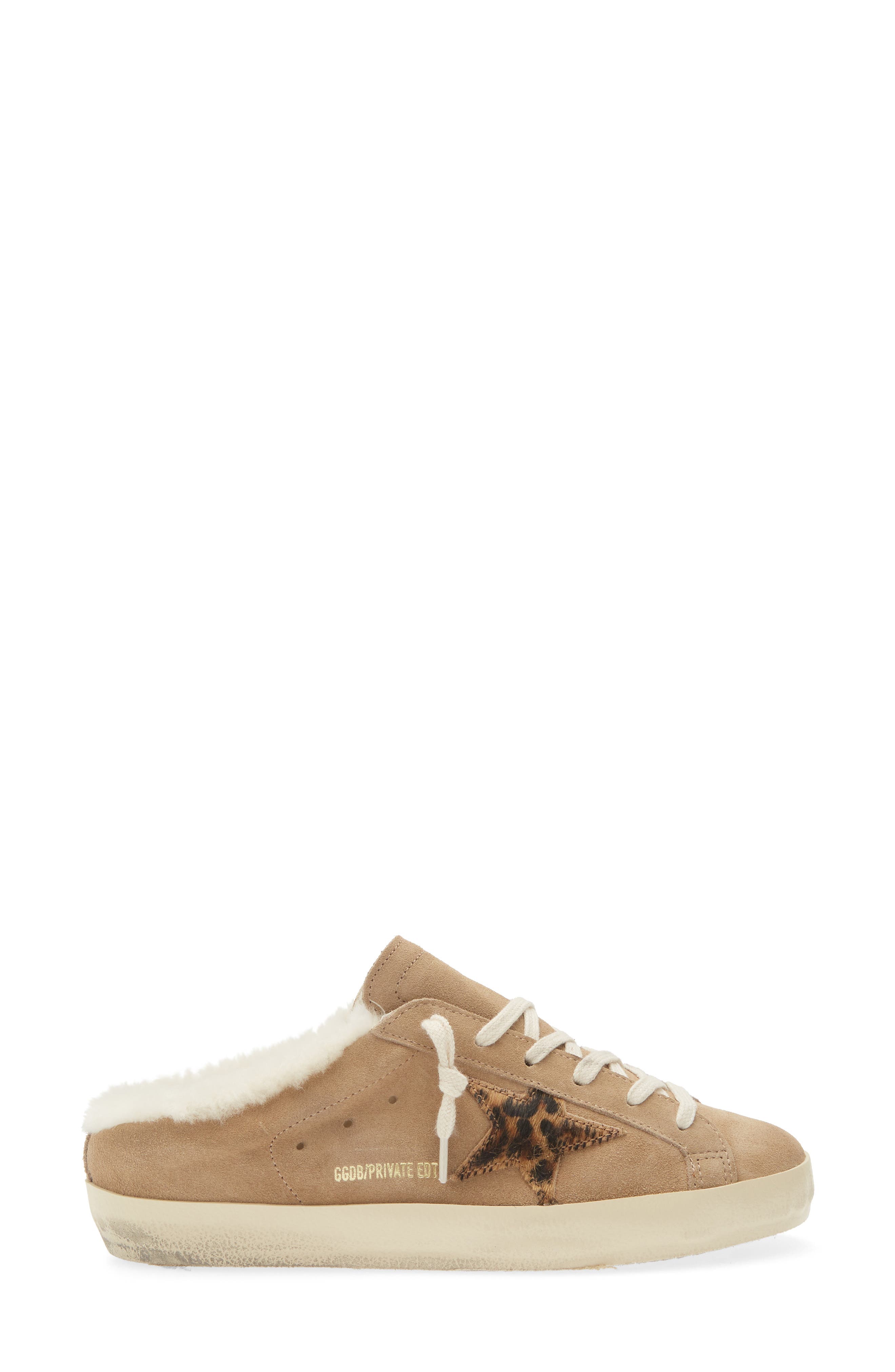 Superstar Genuine Shearling Mule, Alternate, color, WARM BEIGE/ LEO