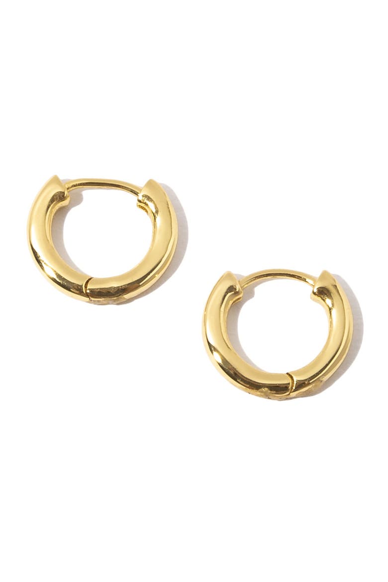 Maxwell Huggie Earrings, Main, color, GOLD