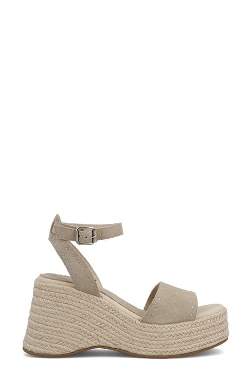 Mia Pascha Ankle Strap Espadrille Platform Sandal In Sand
