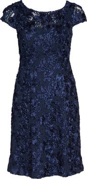 Alex Evenings Sequin Lace Cocktail Dress