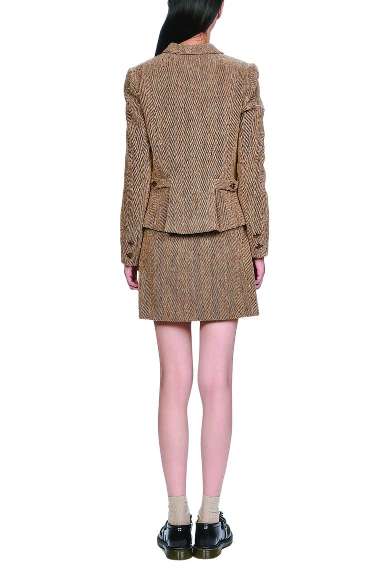 Herringbone Jacket, Alternate, color, Caramel