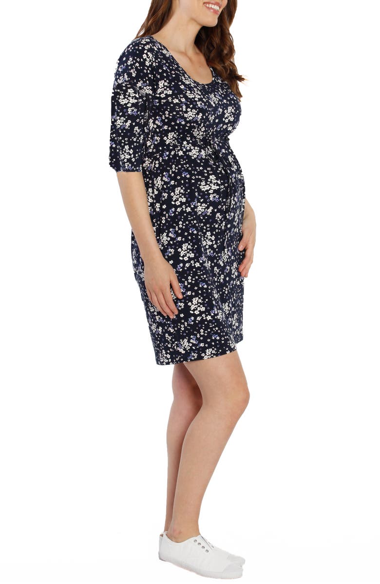 Angel Maternity Drawstring Maternity Dress, Alternate, color, 