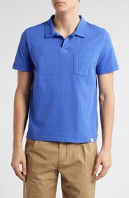MERZ B SCHWANEN Classic Organic Cotton Jersey Polo with Pocket