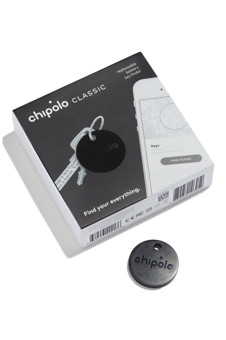 Soda Says x Chipolo Classic 2.0 Bluetooth Tracker, Main, color, BLACK