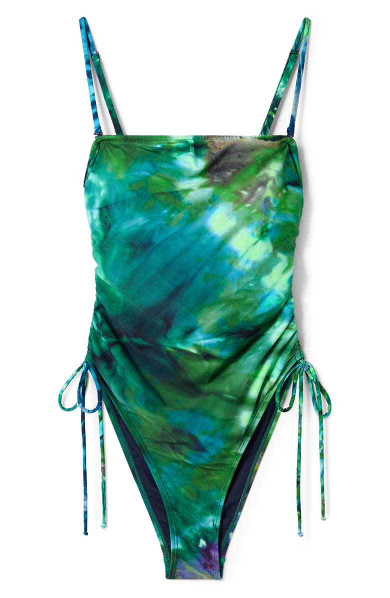 Desigual Asinara Cinched One-Piece Swimsuit, Alternate, color, 