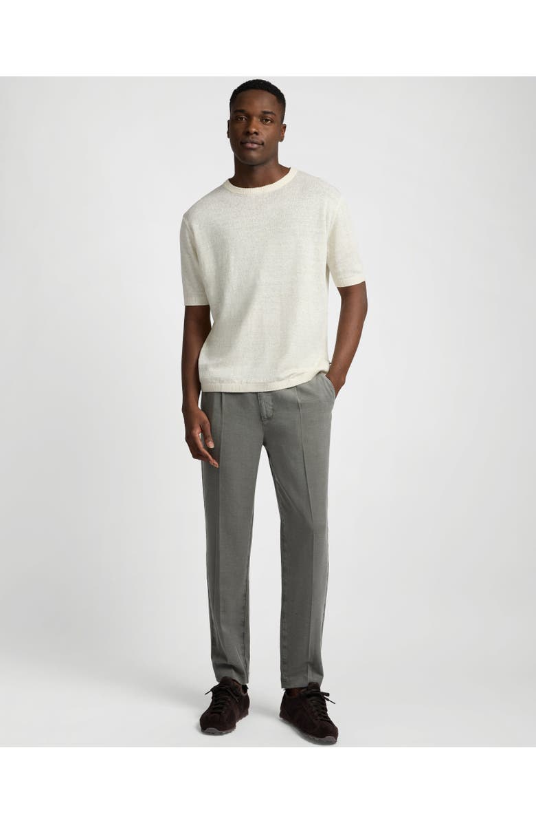 Onia Linen Knit T-Shirt, Alternate, color, Egret