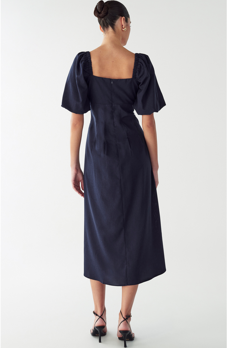 WILLA Meena Midi Dress, Alternate, color, Navy Blue