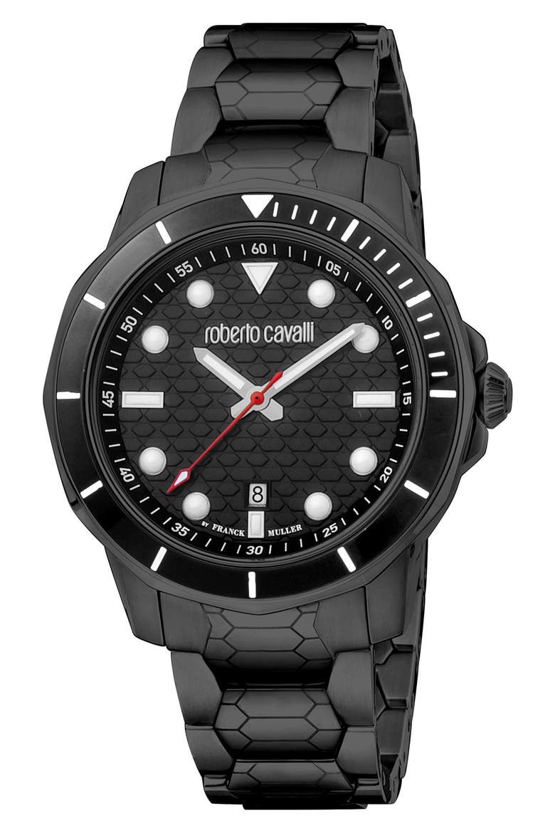 Bracelet Watch, 42mm, Main, color, BLACK