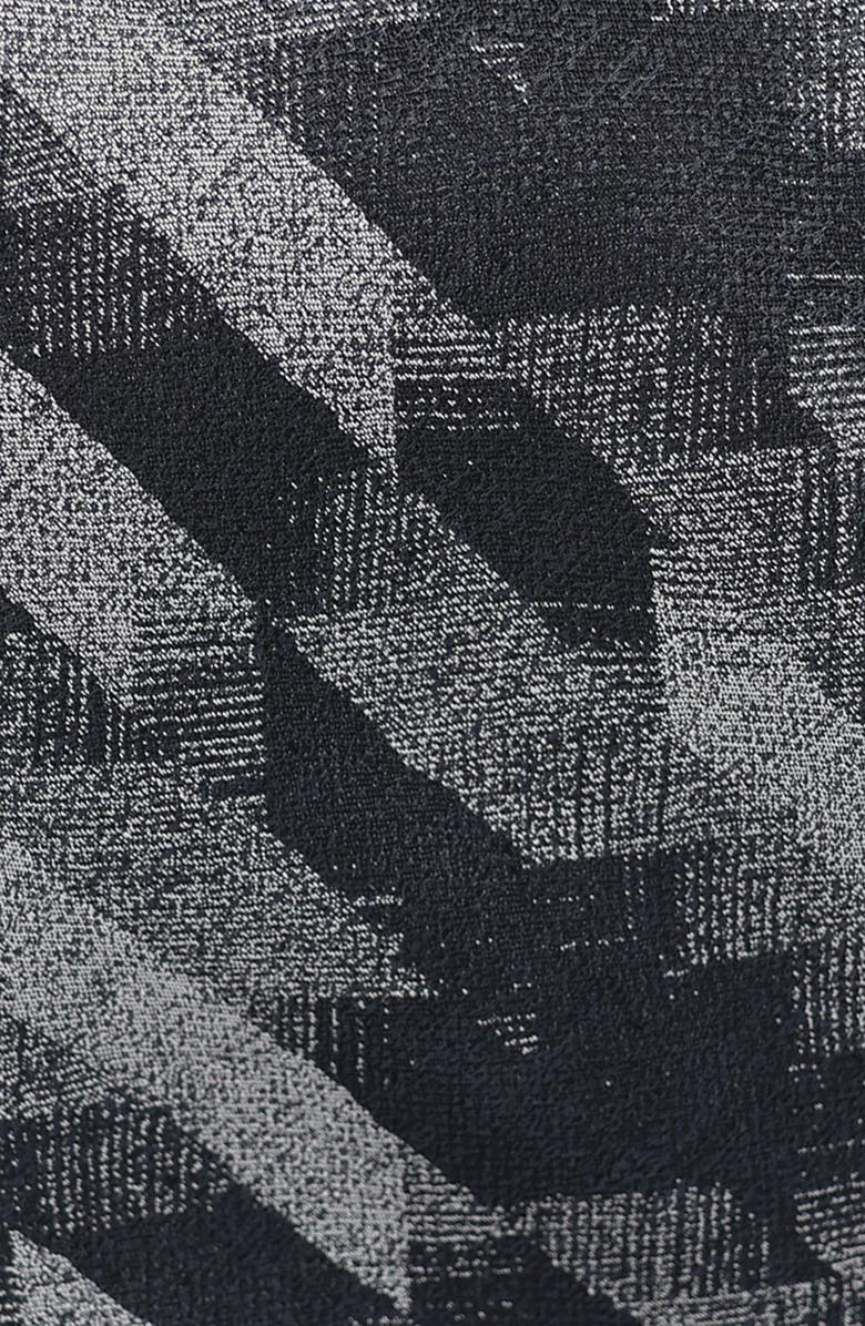 KARL LAGERFELD PARIS Large Houndstooth Print Tie, Alternate, color, Black/ White