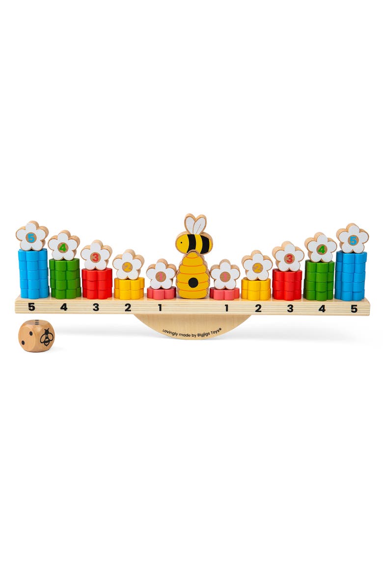 Bigjigs Toys Bee Balanced Game, Alternate, color,