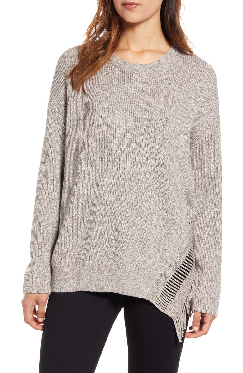 NIC+ZOE Fringe Times Sweater, Main, color, 