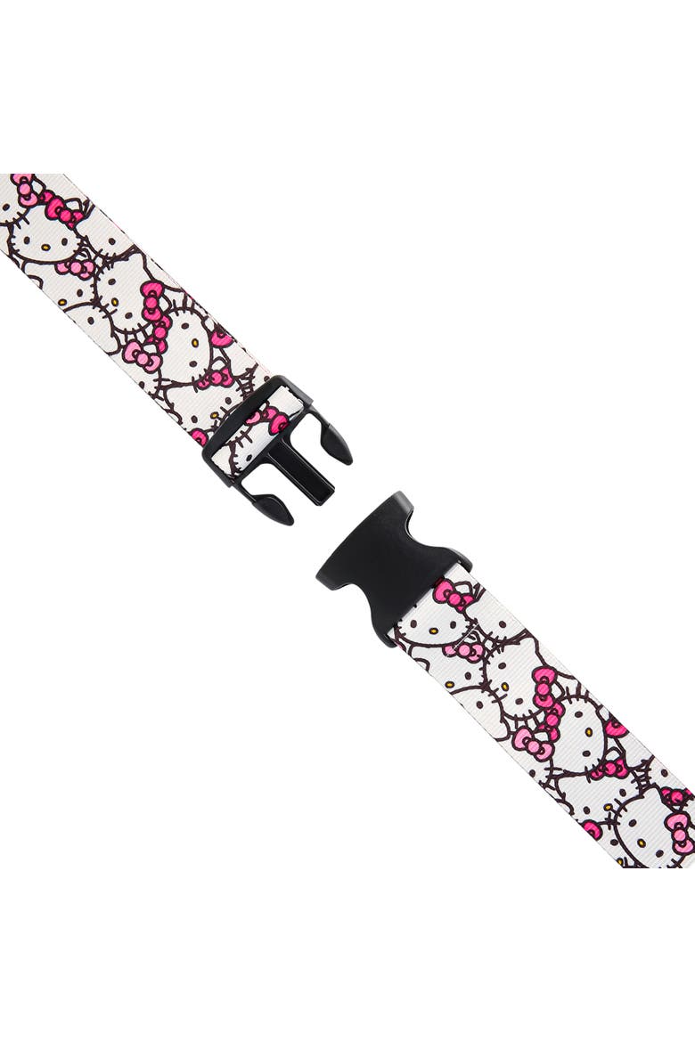 Luggage Strap, 2-Piece Set, Alternate, color, White, Pink
