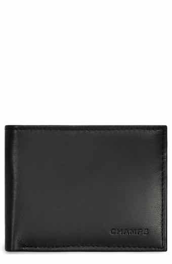 CHAMPS Classic ID Flap Leather Bifold Wallet