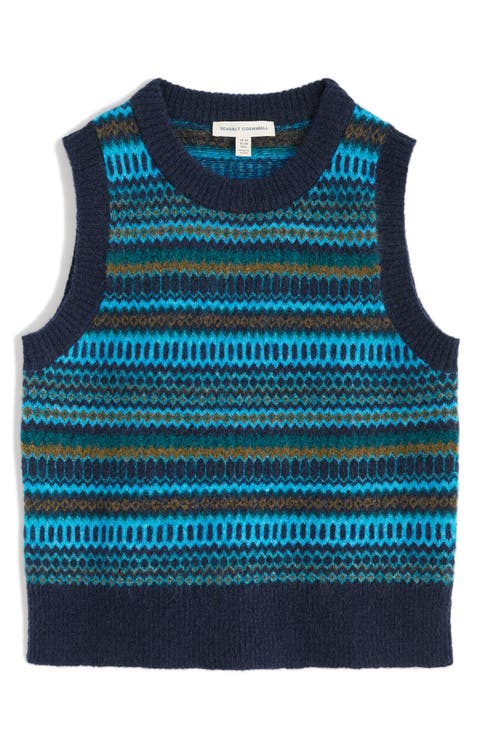 Annik Fair Isle Wool & Mohair Blend Sweater Vest