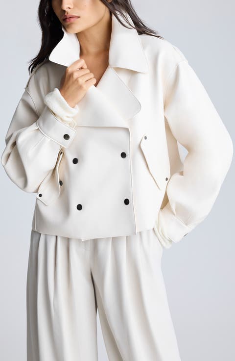 Women's Double Breasted Leather & Faux Leather Jackets Women's Double Breasted Leather & Faux Leather Jackets