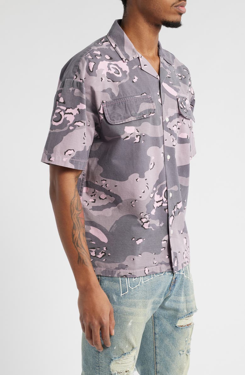 ICECREAM Sugar Cotton Button-Up Shirt, Alternate, color, Pink Nectar