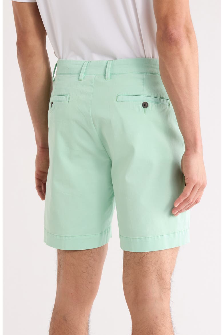 Garment Dyed Flat Front Shorts, Alternate, color, SEAFOAM