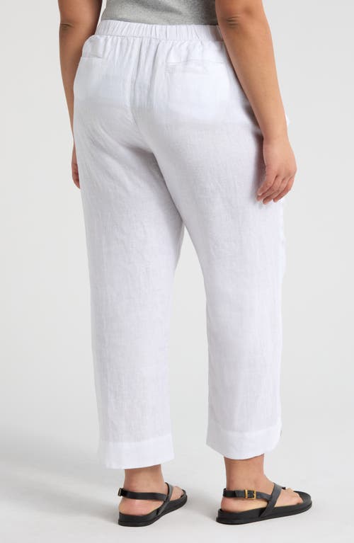 Caslonr Caslon(r) Tapered Linen Pants In White