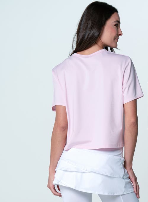 Lucky In Love Power Box Tee In Purple